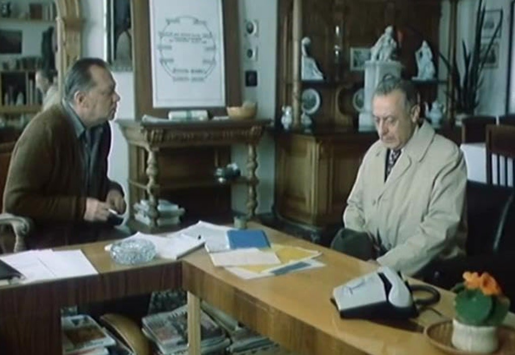 Jaroslav Vozáb vo filme Guľový blesk. 