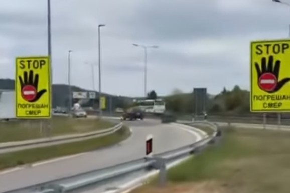 DOKLE VIŠE? JOŠ JEDNA VOŽNJA U KONTRASMERU NA AUTO-PUTU! Vozač ignorisao dva saobraćajna znaka UPOZORENJA kod Vrčina pa zalutao