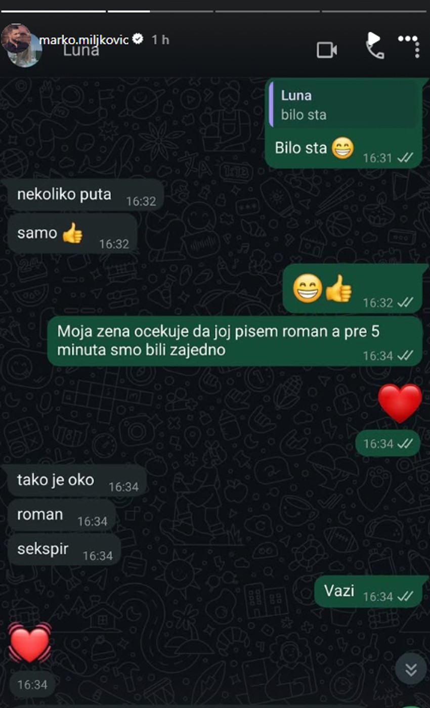 Marko i Luna prepiska