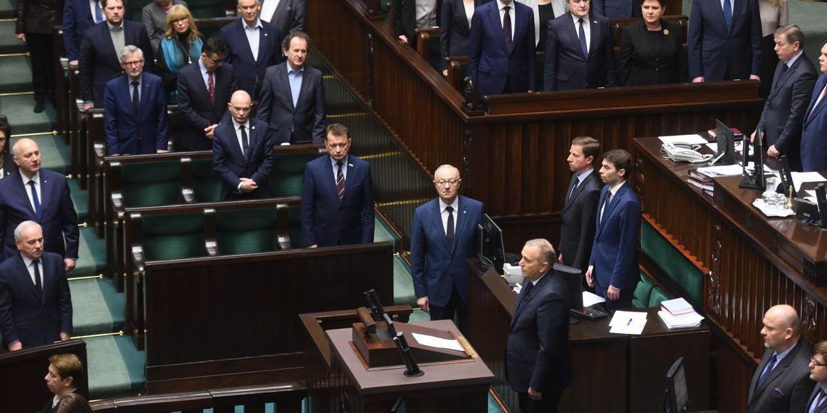 Sejm uczcił minutą ciszy Pawła Adamowicza