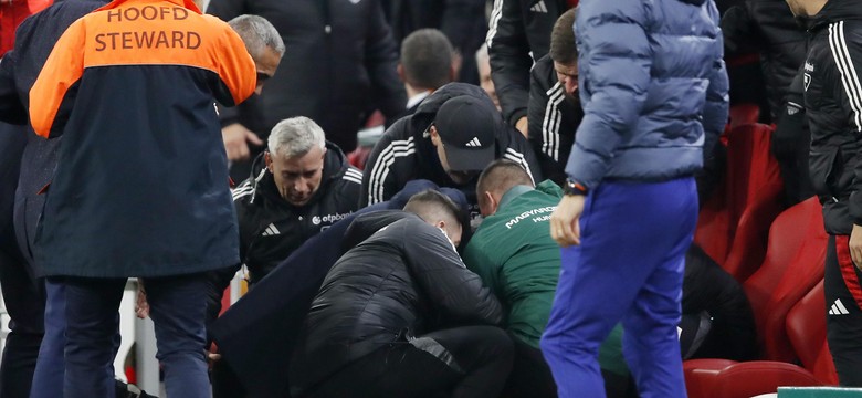 Asystent selekcjonera reprezentacji zasłabł na ławce rezerwowych