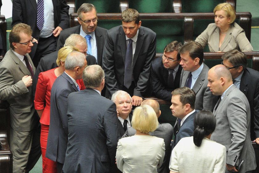 Jarosław Kaczyński na luzie