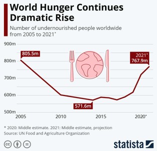 Świat jest coraz głodniejszy. Problem niedożywienia pogłębia się od 6 lat