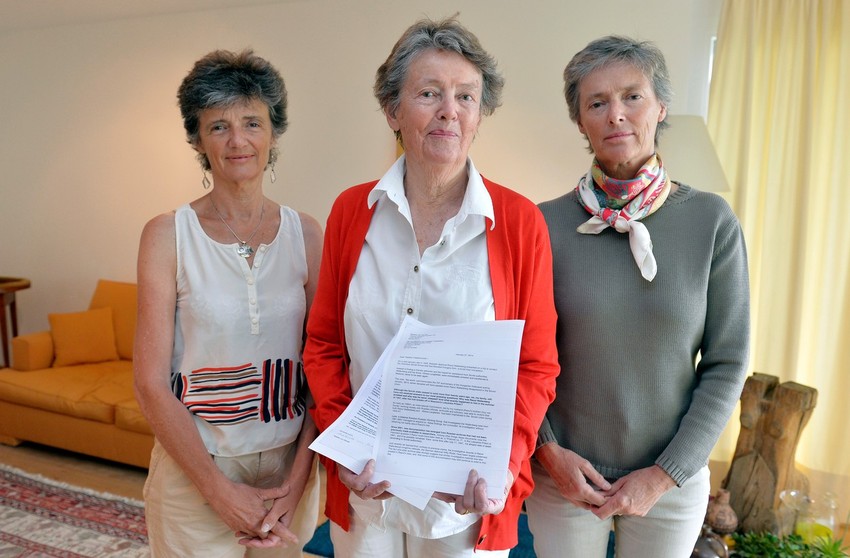 Snaja Raula Valenberga Matilda fon Dardel (C), sa njegovim nećakinjama Luis (L) i Mari