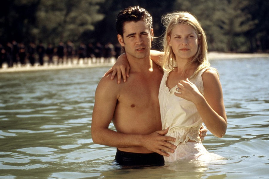 Colin Farrell jako Jesse James i Ali Larter jako Zerelda "Zee" Mimms w filmie "Bandyci" (2001)