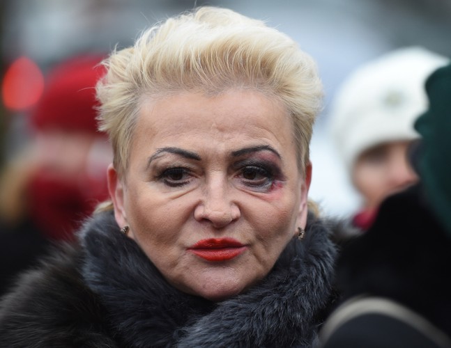 Malarka Hanna Bakuła, podczas 'Marszu pand'