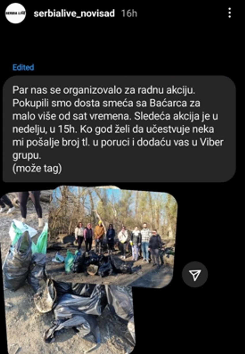 Akcija čišćenja obale Dunava, Novi Sad