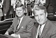 Prezydent John Kennedy i dr Wernher Von Braun, były oficer SS