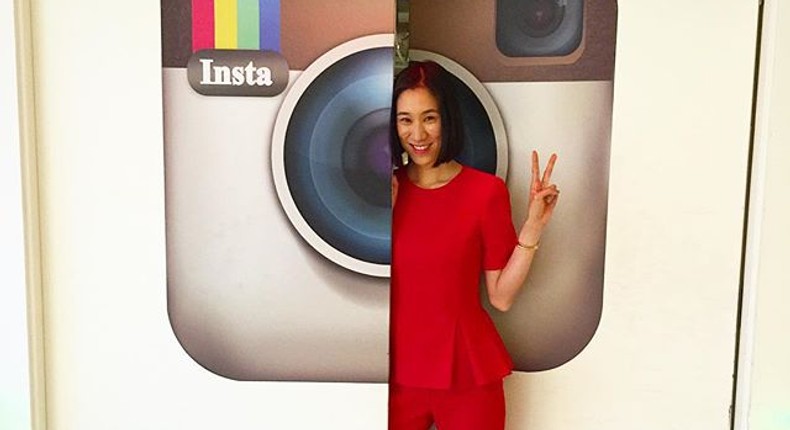 Eva Chen shared a photo as new head of fashion partnerships for Instagram