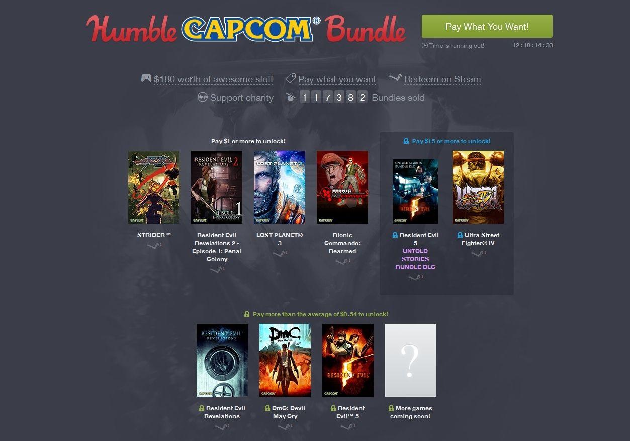 Akčná Humble Bundle ponuka od vydavateľstva Capcom