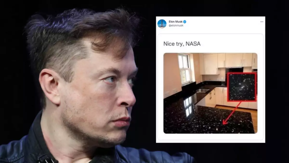Elon Musk po raz kolejny stroi sobie żarty na Twitterze (Screen: Twitter/elonmusk)
