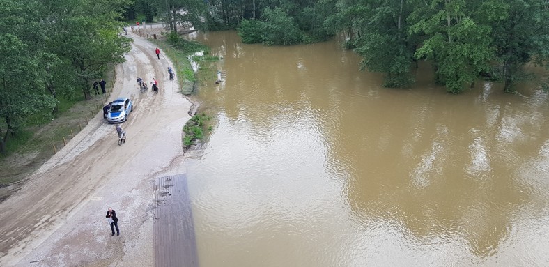 Fala wezbraniowa na Wiśle w Warszawie