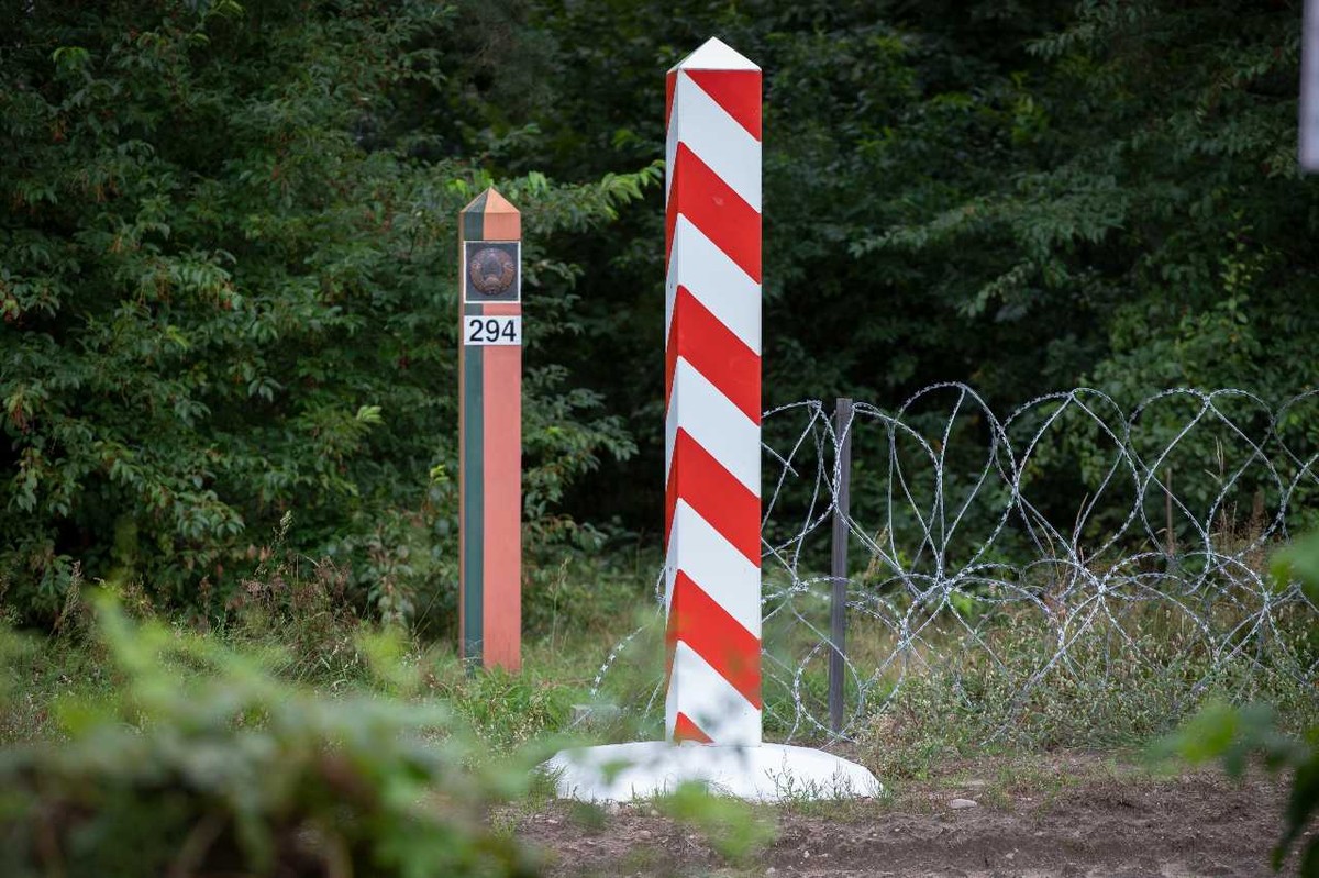 Płot na granicy z Białorusią