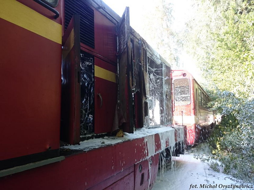 Paliła się lokomotywa Gnieźnieńskiej Kolei Wąskotorowej