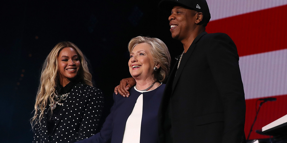 Hillary Clinton recited Jay Z's lyrics at a campaign concert in Cleveland