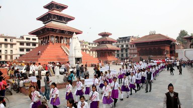 Nepal przed i po trzęsieniu ziemi