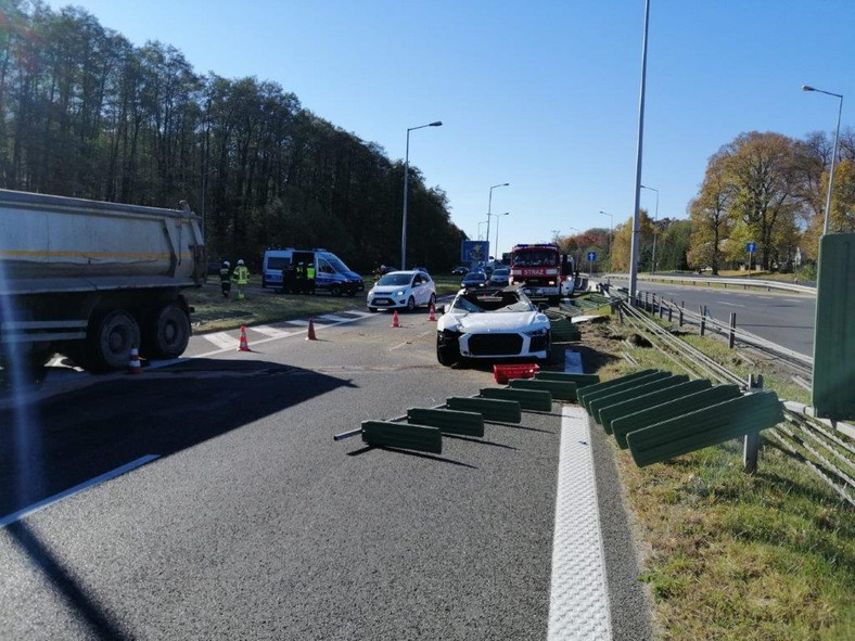Polska: wypadek Audi R8