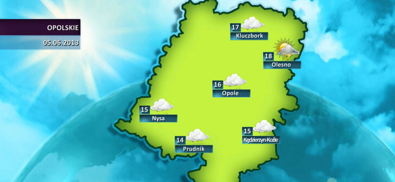 Prognoza pogody dla woj. opolskiego - 05.06