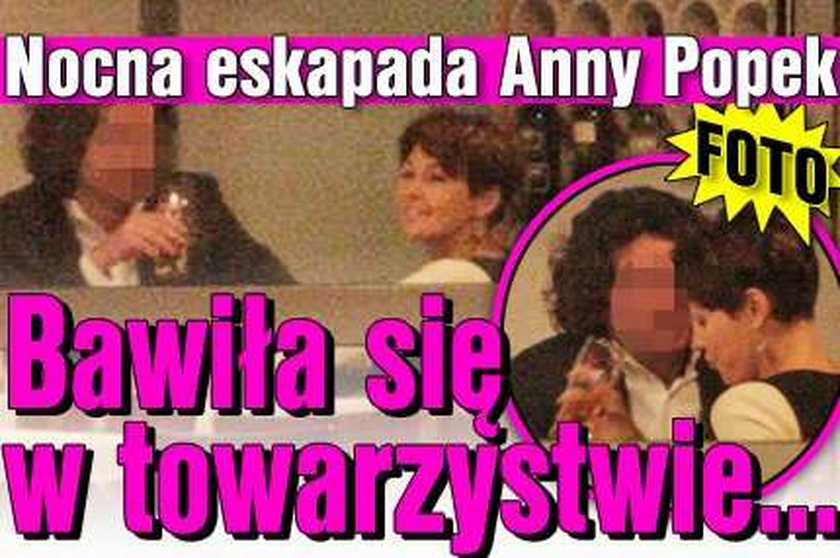 Nocna eskapada Anny Popek. Bawiła się w towarzystwie... FOTO