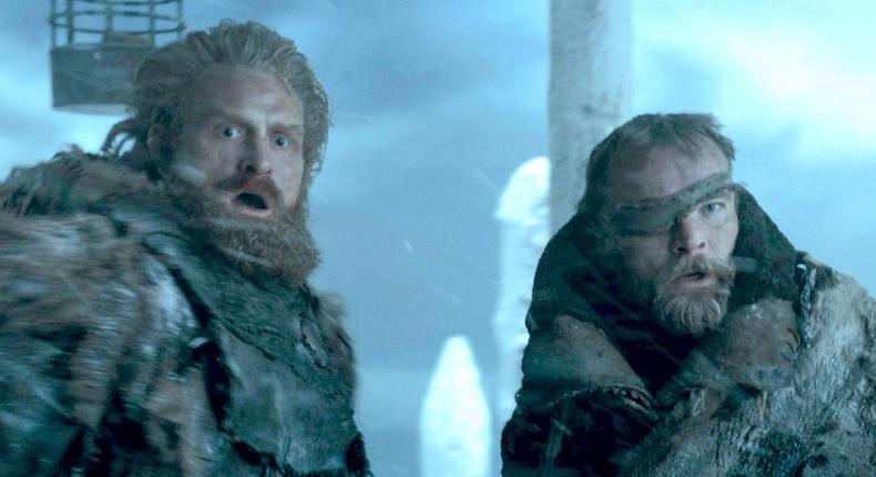Beric Tormund on Wall Game of Thrones season seven finale