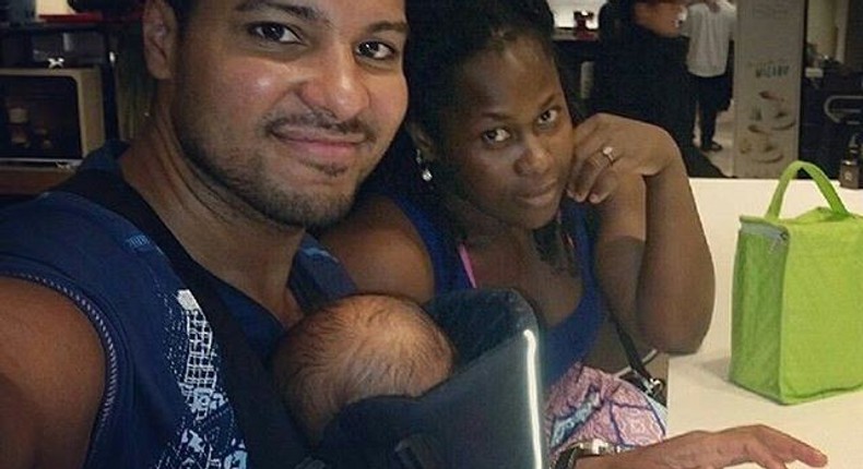 Uche Jombo and family