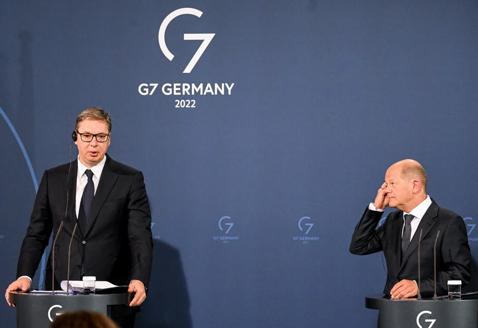 Aleksandar Vučić i Olaf Šolc