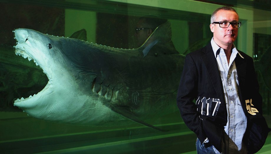 Damien Hirst i rekin na wystawie w 2007 roku. To nie ten sam, którego ma obecnie Steve Cohen 