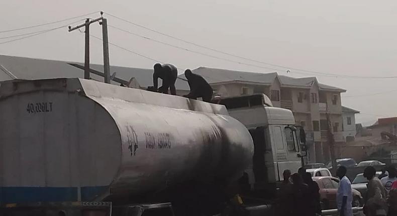 Tanker catches fire while discharging petrol in Kogi [NAN]