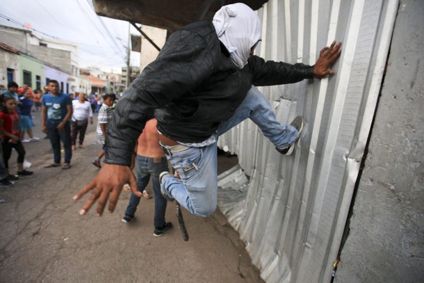 Protest by street vendors in Tegucigalpa, Honduras