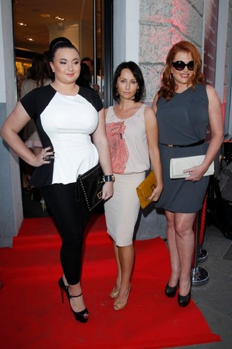 Marta i Wktoria Grycan na pokazie w salonie Salvatore Ferragamo