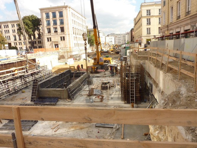 Budowa II linii metra w Warszawie. Stacja Nowy Świat (3). 26.10.2012 Fot. Materiały prasowe