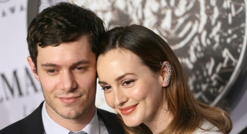 Leighton Meester and husband Adam Brody
