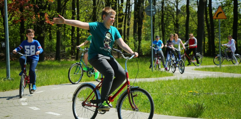 Miasteczko ruchu drogowego w Łodzi zaprasza rowerzystów