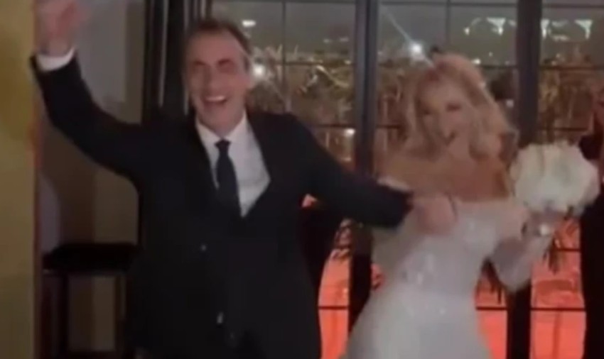 Slavko Beleslin na venčanju