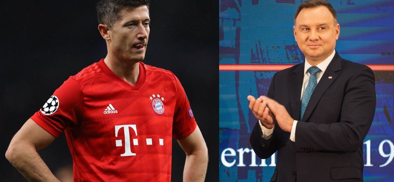 Robert Lewandowski wziął przykład z prezydenta Andrzeja Dudy [WIDEO]