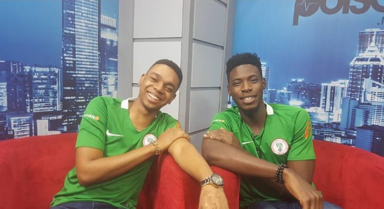 Soma and Miyonse during an exclusive interview with Pulse Nigeria 