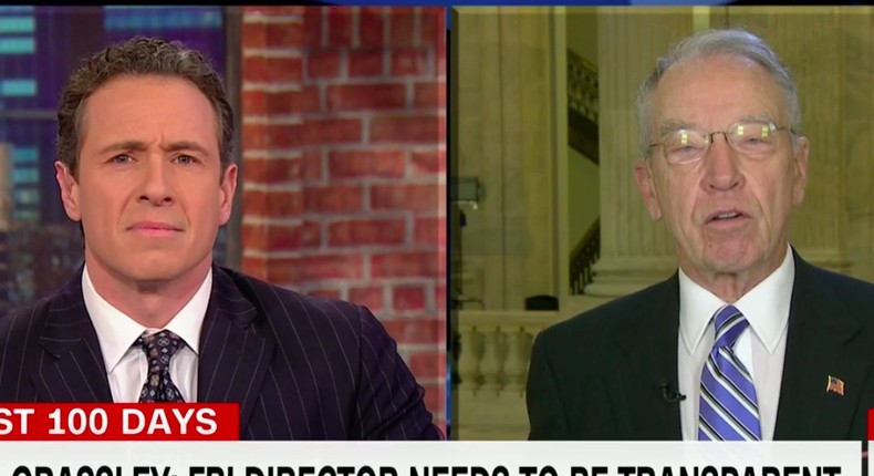 CNN's Chris Cuomo interviewing Sen. Chuck Grassley.