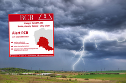 Alert RCB dla 7 województw. Burze, ulewy i silny wiatr