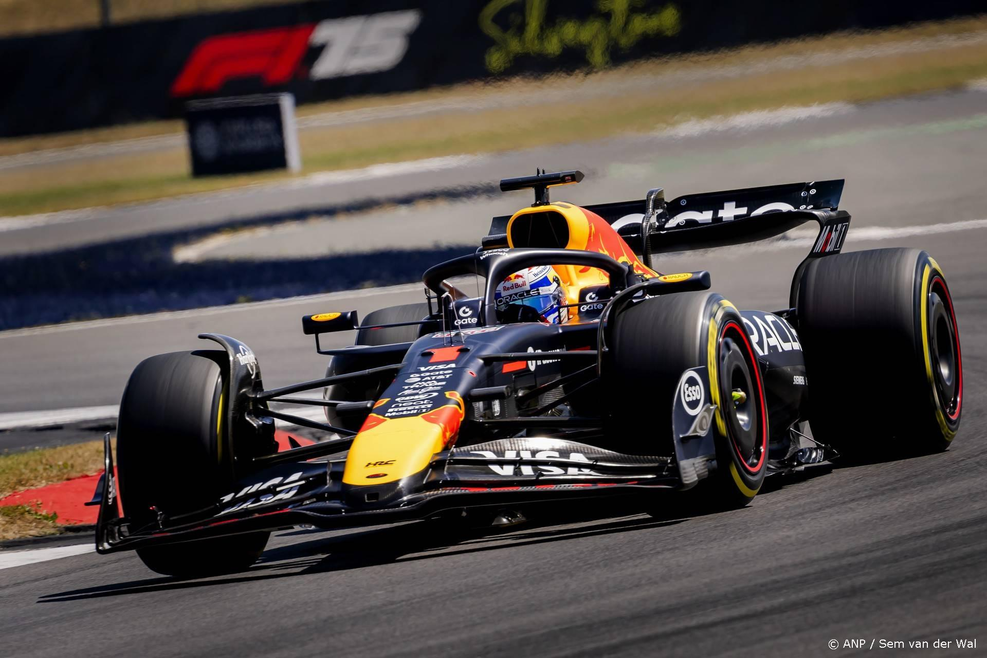 Verstappen worstelt: vijfde tijd GP Groot-Brittannië