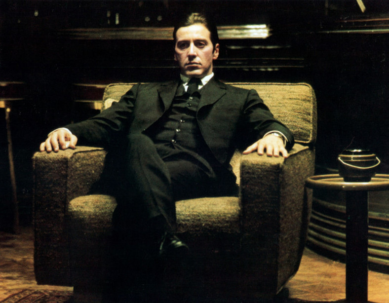 Al Pacino jako Michael Corleone w "Ojcu Chrzestnym II" (1974 r.)