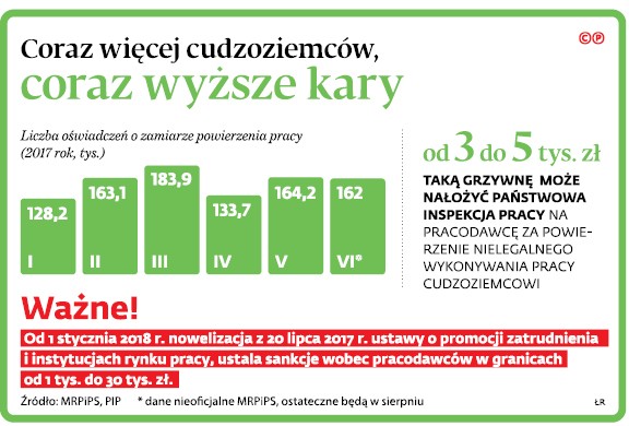 Coraz więcej cudzoziemców, coraz wyższe kary