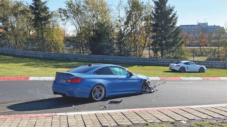 BMW M4 rozbite na Ringu po kilku miesiącach wypływa jako... bezwypadkowe