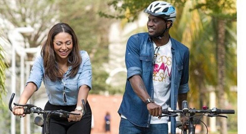 Peter Okoye & Lola Omotayo celebrated their 4th wedding anniversary back in 2018