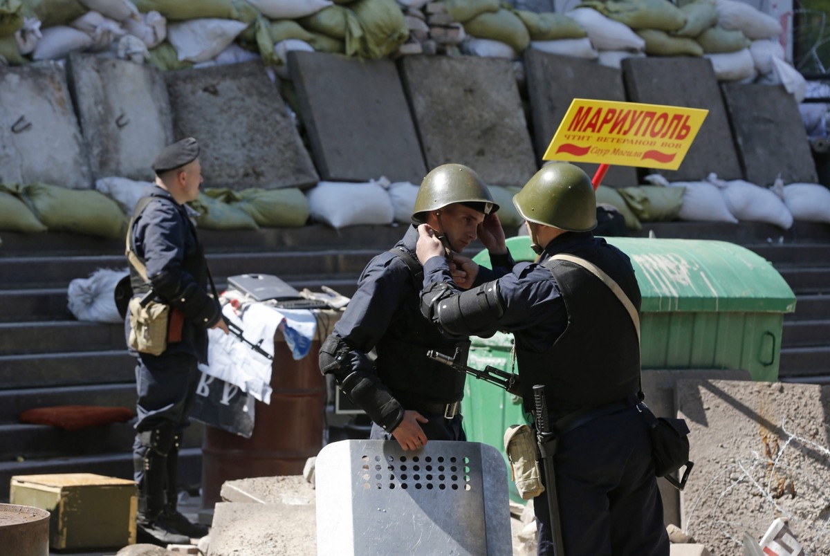 Ukraińska milicja w Mariupolu