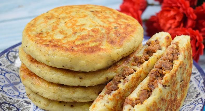 Potato meat pancakes