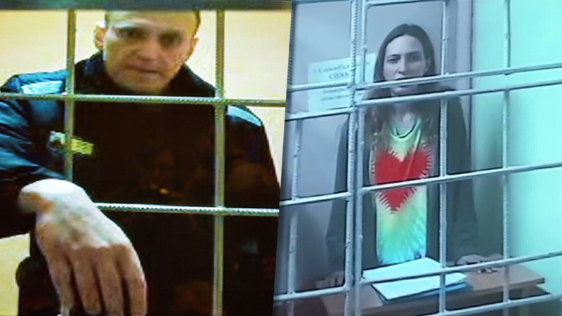 Aleksiej Nawalny i Sasza Skoczilenko w rosyjskich aresztach.