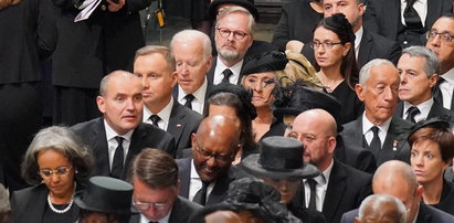 Zobacz, gdzie Andrzej Duda usiadł na pogrzebie Elżbiety II. Jego twarz zobaczy dziś cały świat [ZDJĘCIA, FILM]