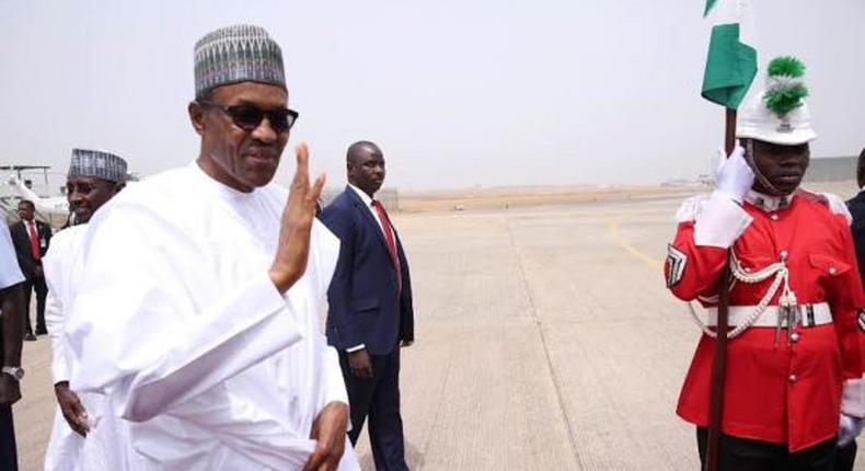 President Muhammadu Buhari leaves Nigeria for Saudi Arabia on February 22, 2016