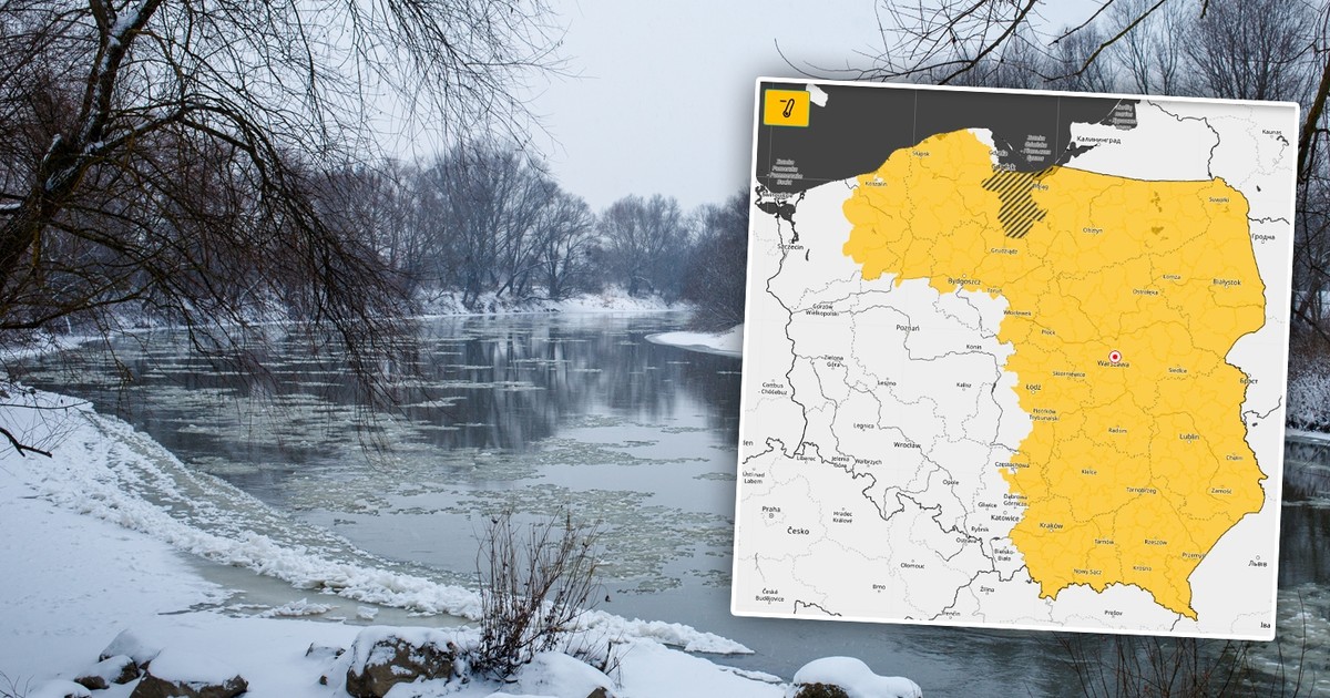 Ponad pół Polski w mrozie! -20 st. C na termometrach