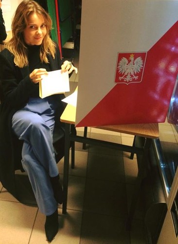 Edyta Herbuś na wyborach